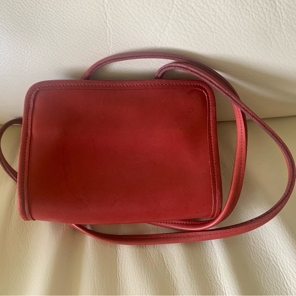 Vintage Coach Disco Swing Bag in Red
